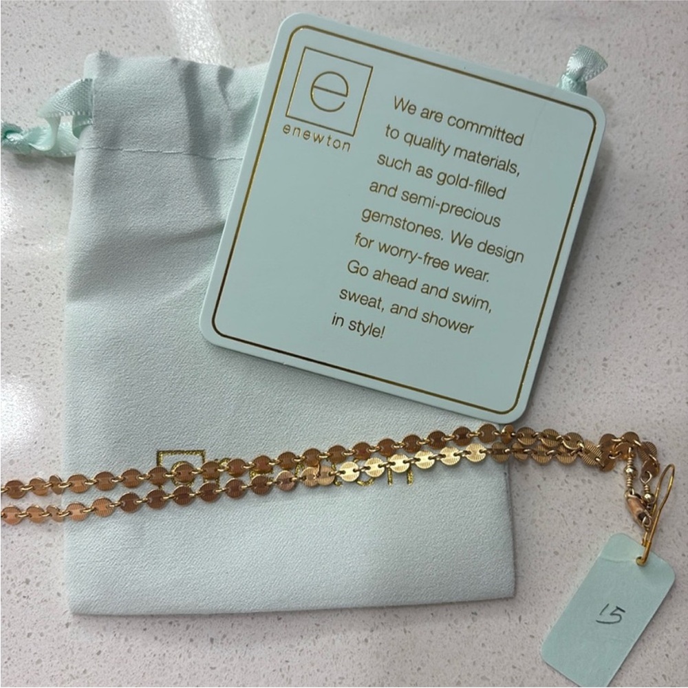 E Newton Gold Necklace